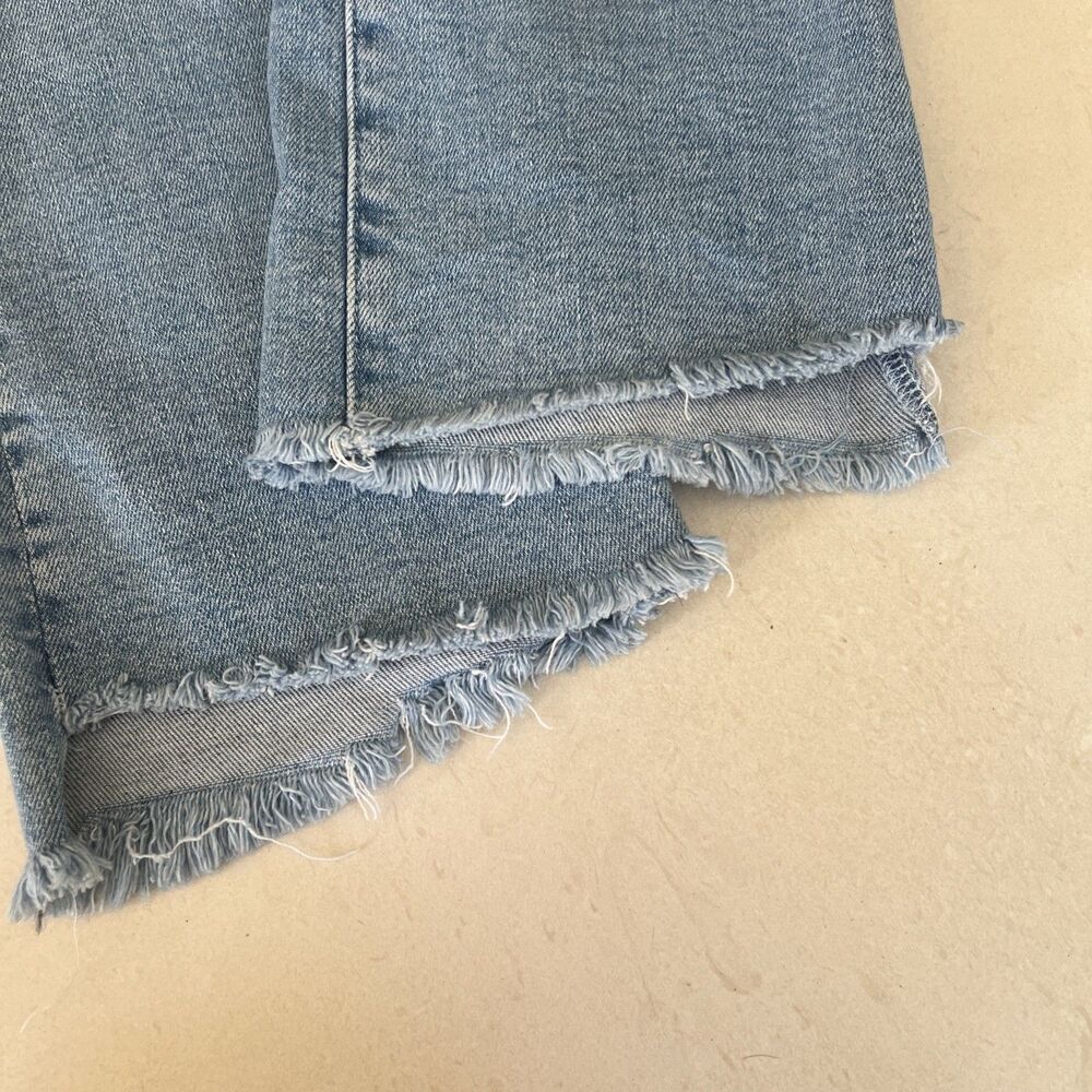 Mother The Insider Women's Crop Step Fray Jeans Size 31 Light Wash Limited !! - Picture 9 of 9